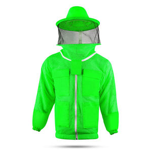 Chaqueta duradera ventilada para apicultura hecha de poliéster con etiqueta privada personalizada para chaquetas de apicultor profesional - Product Image 1