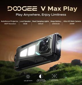 Téléphone robuste Doogee Projector 5G Android 15 NFC 20500mAh Batterie grande capacité 200MP 16+512GB Vision nocturne Lampe de camping Téléphone V Max Play - Product Image 6