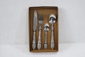 HHO Luxury Stainless Steel Cutlery Set Hotels Weddings Custom Logo Shiny <b>Mirror</b> Finish Simple Design Spoon Type Wooden Handle - Product Image 4