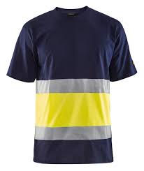 Camiseta de Alta Visibilidad, Camiseta de Seguridad Reflectante de Buena Calidad, Camisetas de Alta Visibilidad para Hombre, de Algodón Transpirable - Product Image 2