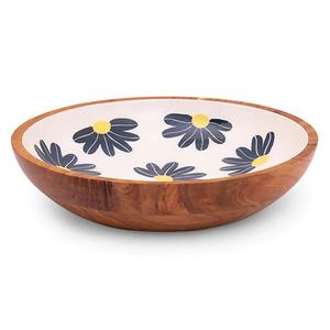 Ensaladera de madera de mesa Tazón de sopa hecho a mano de excelente calidad Forma redonda Tazón de madera de lujo para servir - Product Image 4