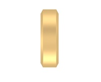 Bagues minimalistes empilables en or pur 14k 18k de 2 mm pour femmes et hommes, anneaux fins et lisses, bijoux en or pur haut de gamme GEMFORTE INC