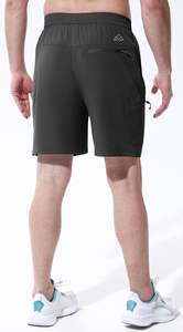 Pantalones cortos transpirables de alta calidad para hombre, pantalones cortos informales para gimnasio, nuevo diseño, pantalones cortos para correr, bolsillos en la cintura elástica - Product Image 4