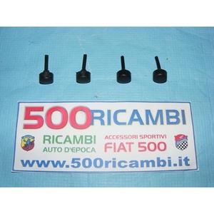 Kit Genérico FIAT 500 D F L R con 4 Piezas de Goma Automotriz, Guarnición Paracolpo, Paracolpo Baule, Cofano Anteriore - Product Image 1