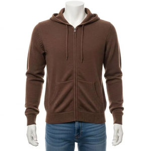 เสื้อฮู้ดถักแบบมีซิป ผ้าฝ้ายผสมโพลีเอสเตอร์ ไม่หดตัว อุ่นสบาย สวมใส่ได้ทุกวัน เสื้อสเวตเชิ้ตแบบยูนิเซ็กซ์ - Product Image 1