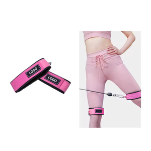 สายรัดข้อเท้าคุณภาพสูงแบบกำหนดเอง ทำจาก PU และนีโอพรีน สำหรับการออกกำลังกายเพื่อความปลอดภัยบนเครื่องออกกำลังกายแบบสายเคเบิลในยิม - Product Image 3