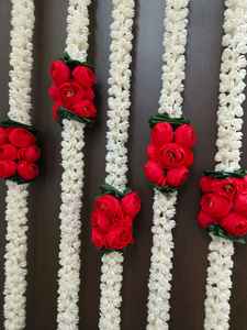 ดอกมะลิสีขาวพร้อมช่อดอกไม้รันคิวลัสสำแดงตกแต่งงานแต่งงานขนาดลวดลายและสีปรับแต่งตามธีมของคุณ - Product Image 4