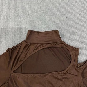 บอดี้สูทชิ้นเดียวสำหรับผู้หญิงชุดว่ายน้ำผ้าฝ้ายสำหรับฤดูร้อนระบายอากาศได้ดีแขนยาว - Product Image 5