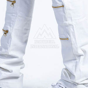 Nuevo estilo de uso al aire libre Pantalones de hombre Pantalones apilados lavados Pantalones de hombre de color sólido de la mejor calidad Pantalones apilados lavados para hombres - Product Image 6