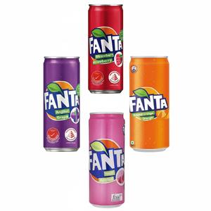 Boissons gazeuses Fantaa en canettes de 320 ml, de haute qualité, saveur de fruits fraise, orange, litchi. - Product Image 1