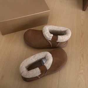 Chaussures d'hiver chaudes et décontractées à semelle épaisse et antidérapante, doublées de fourrure, nouveau style automne-hiver, bottes de neige - Product Image 3