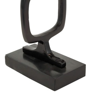Objet de table en métal noir de qualité supérieure Durable de haute qualité Design moderne Pièce décorative élégante parfaite pour la maison et le bureau élégants - Product Image 2