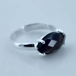 Handmade Boho 925 Sterling Silver <b>Ring</b> with Smoky <b>Quartz</b> Marquise Shape November Birthstone Jewelry Perfect Gift for Her - Product Image 4