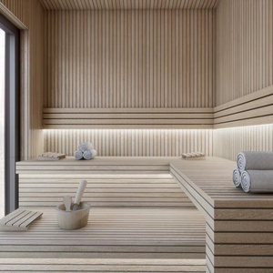 Cómoda casa completamente lista prefabricada ensamblada por módulos Diseño moderno ASTEM Sauna - Product Image 1
