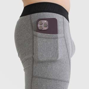สำหรับการบีบอัดเกราะกางเกงสแปนเด็กซ์/ไนลอนสีเทา - Product Image 6