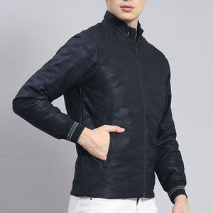 Best Quality 2025 Men's <b>Long</b> Sleeves Bomber Jackets Plus Sized Top Selling Winter Clothing With Stand Collar <b>Canvas</b> OEM Serviced - Product Image 2