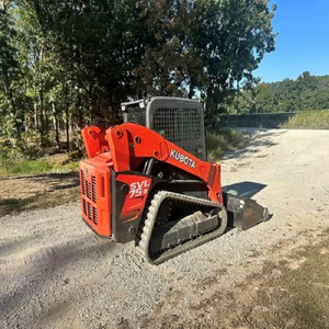 Chargeuse compacte Kubota SVL75-2 avec pelle rétrocaveuse avant/arrière, capacité de charge nominale de 7 tonnes, mouvement sur chenilles, moteur de pompe à couple élevé, boîte de vitesses - Product Image 3