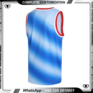 เสื้อบาสเกตบอลออกแบบโดยผู้เล่นบาสเกตบอลเสื้อเจอร์ซีย์สีน้ำเงิน - Product Image 3