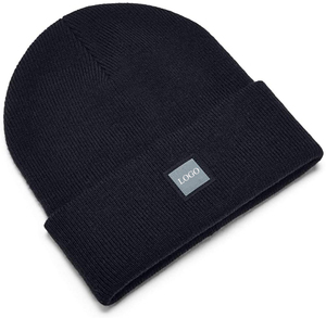 Unisex Black Knit Beanie Hat 100% Acrylic Solid Color Casual <b>Winter</b> <b>Cap</b> for Adults 56-58CM Head Circumference - Product Image 1