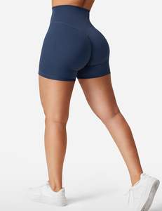 2025 <b>Women's</b> Sporty Squat Proof <b>Biker</b> <b>Shorts</b> Solid Color Gym <b>Shorts</b> for Beach Sports Running Comfortable <b>Biker</b> <b>Shorts</b> - Product Image 2