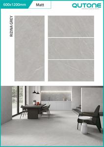 Rizina GVT Carrelage en pierre grise polie pour salle de bain Design moderne élégant pour bureaux à domicile Salons Supermarchés Villas à manger - Product Image 6