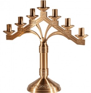 Candelabro de Metal para decoración de Iglesia, candelabro de Altar para ceremonias religiosas de Iglesia, Decoración de mesa de adoración, uso espiritual y sagrado - Product Image 2