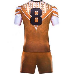 Uniformes de rugby personalizados, conjunto de ropa deportiva con logotipo impreso y sublimación, diseño de camisetas deportivas de liga de rugby - Product Image 3