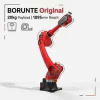 Robot industriel BORUNTE à 6 axes BRTIRUS1820A, portée de 1895 mm, capacité de 20 kg, robot de préhension et de placement, robot CNC
