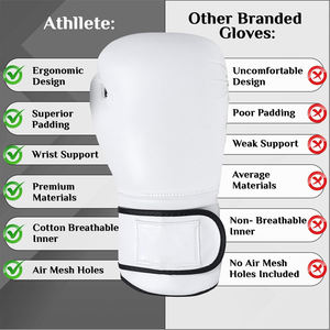 Gants de boxe personnalisés avec impression de logo personnalisée, idéaux pour l'entraînement en salle et le fitness - Product Image 4