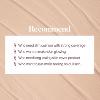 Pour # 23 Beige Clair 15g Silky Mood Cushion Fini Mat/Naturel Format Voyage Poudre Correctrice Éclaircissante pour Peaux Normales