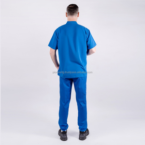 Haute qualité à manches courtes soins infirmiers Scrubs uniformes hôpital médical Scrubs haut du Vietnam Spandex Stretch OEM modèle en gros - Product Image 2