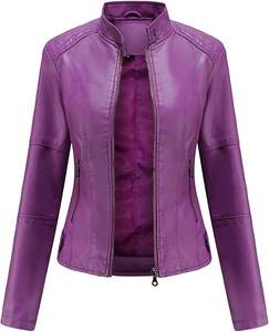 Chaqueta de Cuero para Mujer con Forro Interior Suave Especialmente Diseñado, Ligera, Elegante y Cálida - Product Image 1