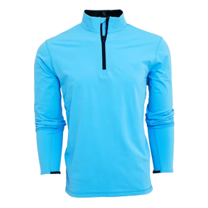 Pull zippé à fermeture éclair 1/4 en polyester de haute qualité pour hommes, sweat à capuche à manches longues avec logo personnalisé et imprimé pour l'été - Product Image 4