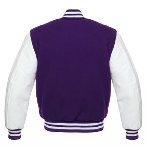 Veste universitaire en laine et cuir pour homme décontractée - Légère, confortable et parfaite pour le quotidien et les aventures en plein air - Product Image 2