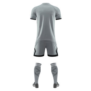 Conjunto de Uniforme de Fútbol en Oferta, Transpirable, Impermeable, de Secado Rápido, 100% Poliéster, Color y Logotipo Personalizables, Servicio OEM, Venta al Por Mayor, Manga Corta - Product Image 3