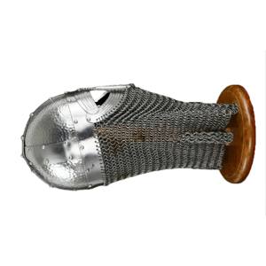 Nuevo y elegante casco vikingo hecho a mano de acero 1095 con soporte para casco de disfraz de defensa por fabricación de cuchillos - Product Image 3