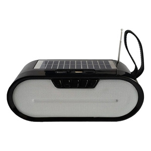 Lampe-haut-parleur portable avec charge par panneau solaire, radio Bluetooth - Couleurs assorties - Product Image 1