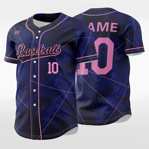 Ensemble d'uniformes de baseball de haute qualité uniformes de baseball et de softball brodés sur mesure maillot en maille à sublimation complète vêtements de sport - Product Image 5