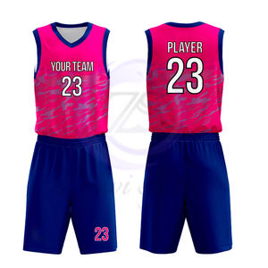 Sports Team Wear Custom Made Unique Design New Arrival Adult Good Quality Unisex Wear Colorful Basketball Uniform Sets - Product Image 1