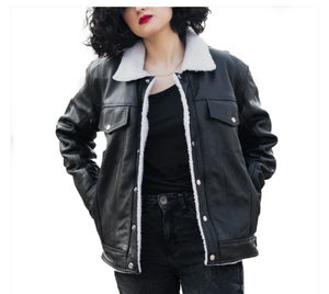 100% veste en cuir véritable pour femmes vestes de mode en cuir pour femmes en gros meilleure vente nouvelles vestes en cuir pour femmes - Product Image 1