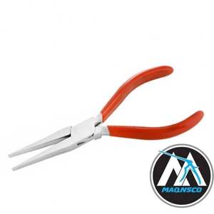 Pince à long bec plat en acier inoxydable nouvelle condition pour la fabrication de courbures tranchantes et d'angles droits dans le fil - Product Image 4