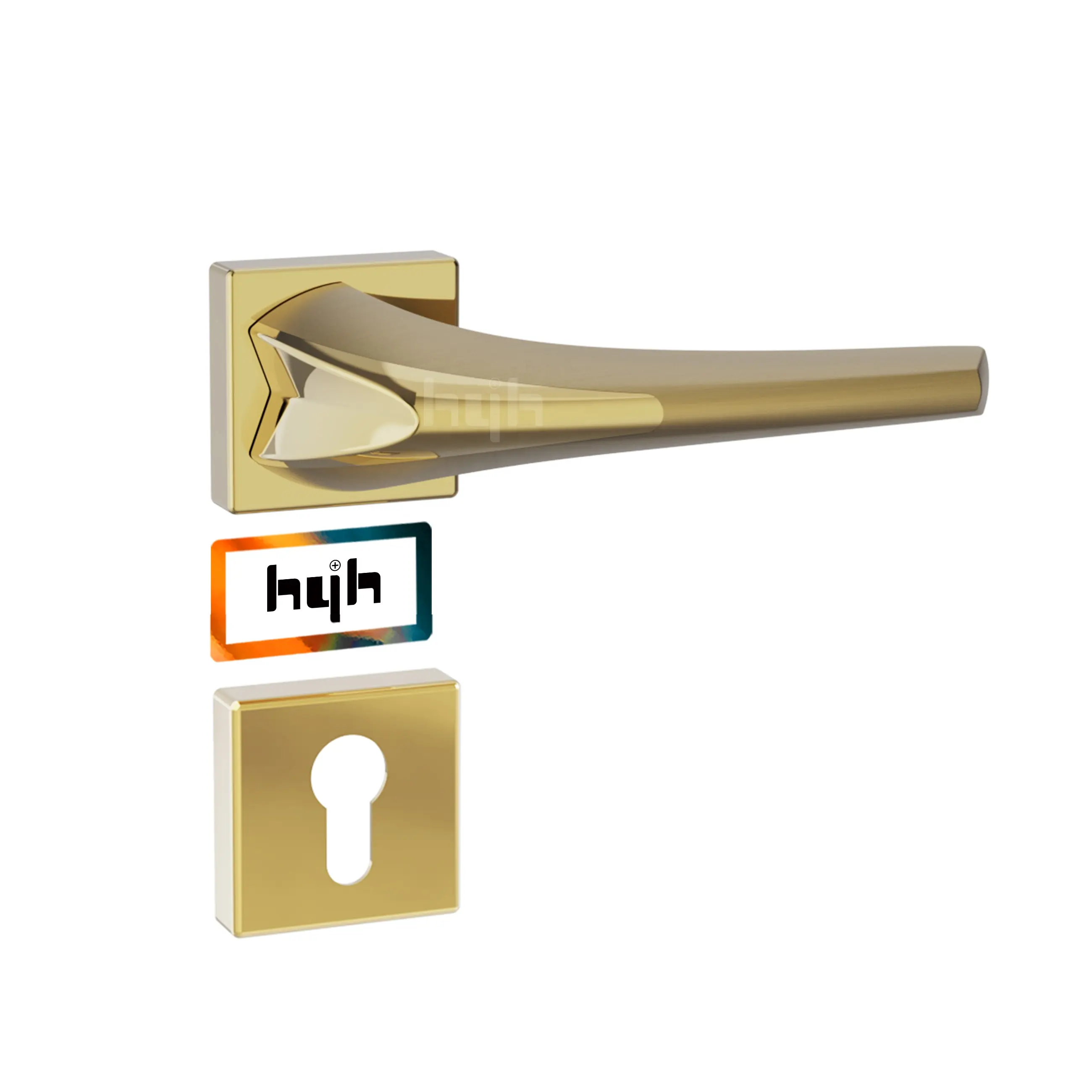 Guangdong-hyh hardware Modern Design Fancy Double Sided Security Door Handle