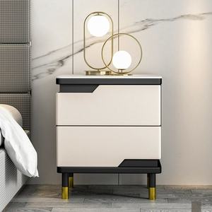Custom Modern Solid Wood <b>Bedside</b> <b>Table</b> with Storage Cabinet for Bedroom and Living Room Furniture - Product Image 1