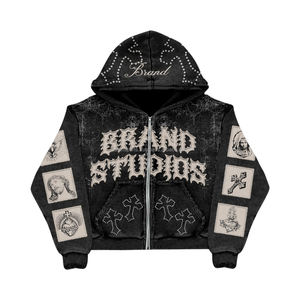 Sudadera con capucha profesional para hombre al por mayor, nueva llegada, ropa de calle de algodón y poliéster de alta calidad, Sudadera con capucha básica personalizada ODM OEM - Product Image 1