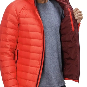 Manteau d'hiver chaud et épais pour hommes manteau de bouffante de logo personnalisé de couleur unie pour l'extérieur en gros - Product Image 6