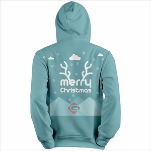 High Quality Oversized Men's Hoodie Fleece Custom Pullover Solid Christmas Winter Regular Sleeve Hooded Sublimation Printed - Product Image 5