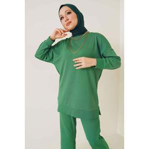 Benetton Ensemble de shorts 2 pièces côtelés fins pour femme Design deux pièces - Product Image 1