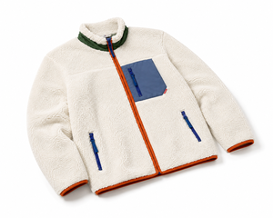 <b>Men</b> <b>Sherpa</b> Fleece <b>Jacket</b> 360g Anti-Bacterial Breathable Color Block Zip-Up Front Custom Logo Eco-Friendly Winter Outerwear - Product Image 5