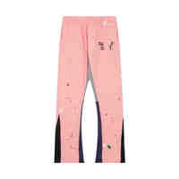 Pantalon de survêtement évasé pour hommes Logo imprimé bouffant personnalisé Léger décontracté 100% coton Séchage rapide Respirant