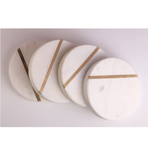 Posavasos de mármol natural hechos a mano, artículos de mesa decorativos para oficina de hotel o uso doméstico, alfombrillas y almohadillas - Product Image 6